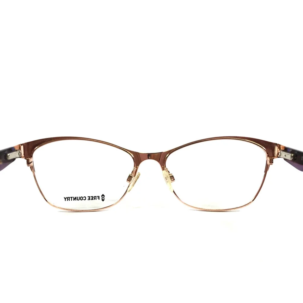 Free Country Eyeglasses Frames FW305 EGG Eggplant Cat Eye Full Rim 54-16-140